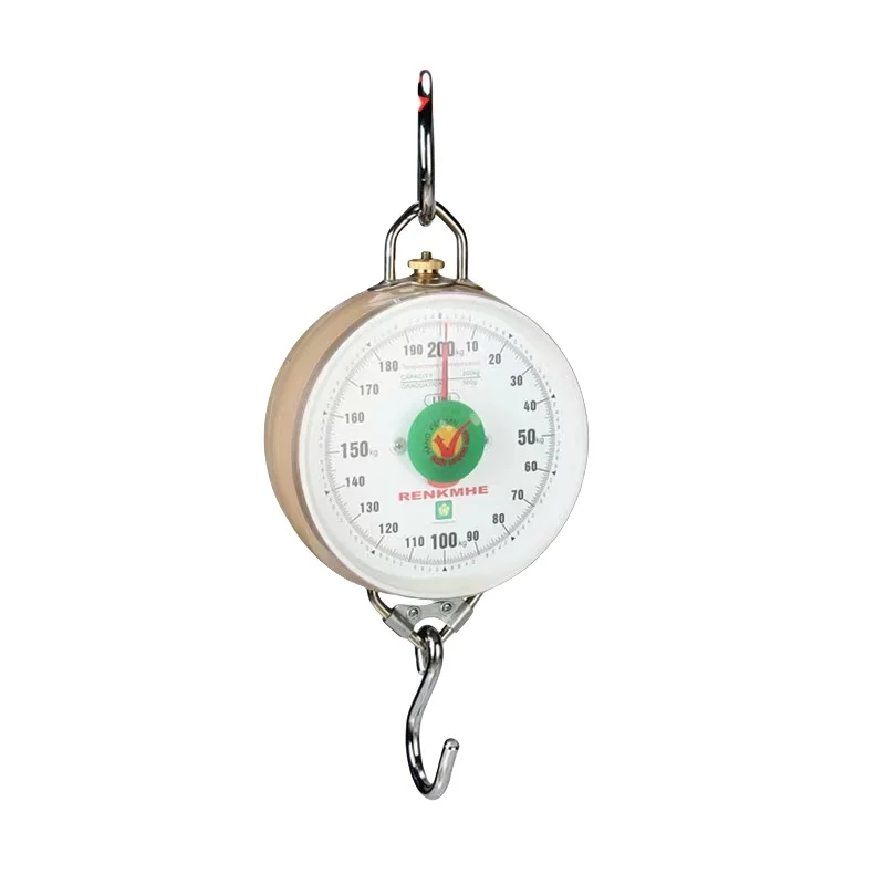 

Veidt Weighing RENKMHE RH-H200 200kg Mechanical Hanging Scales Hook Spring Dial Weight Scale for Kitchen Fishing Hunting Farms