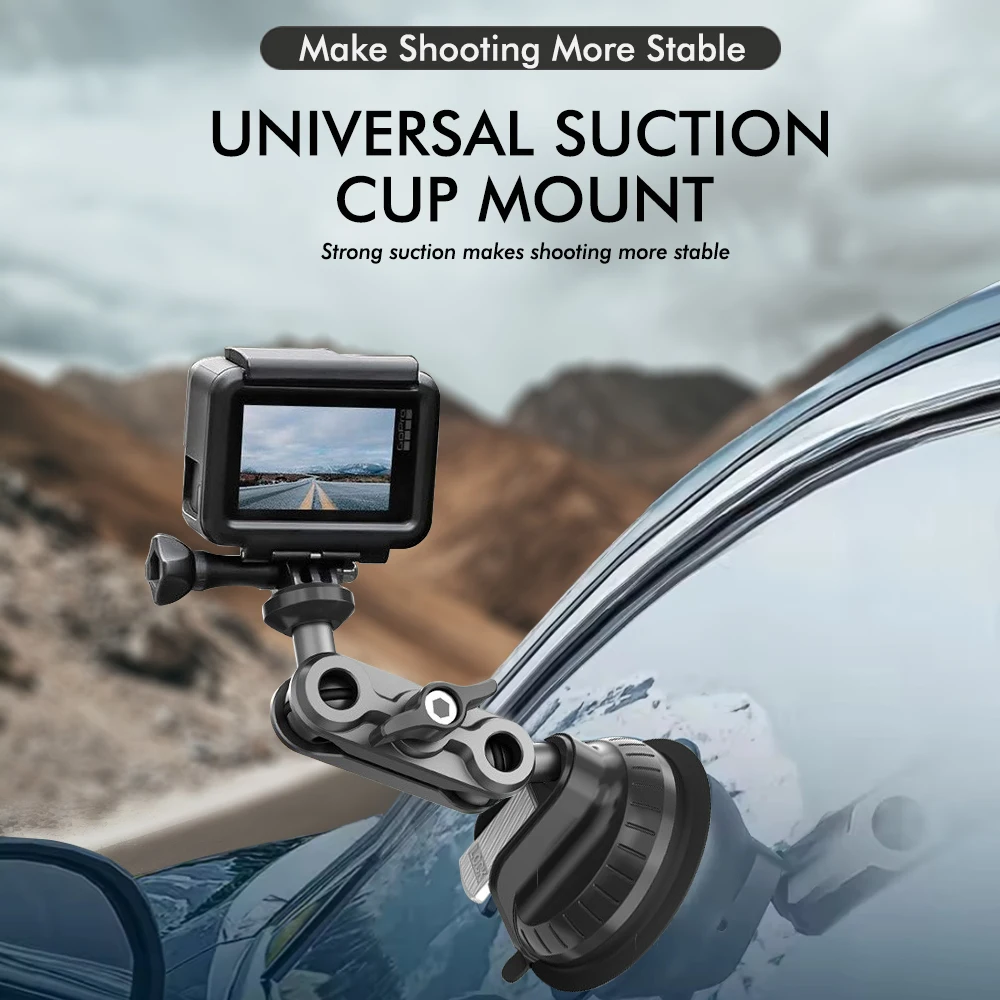 سيارة شفط كأس الهاتف عمل حامل كاميرا 1/4 بوصة عمل كاميرا داش كام الهاتف سنادات بالسيارة مناسبة ل DJI/Shadowstone Insta360 #6