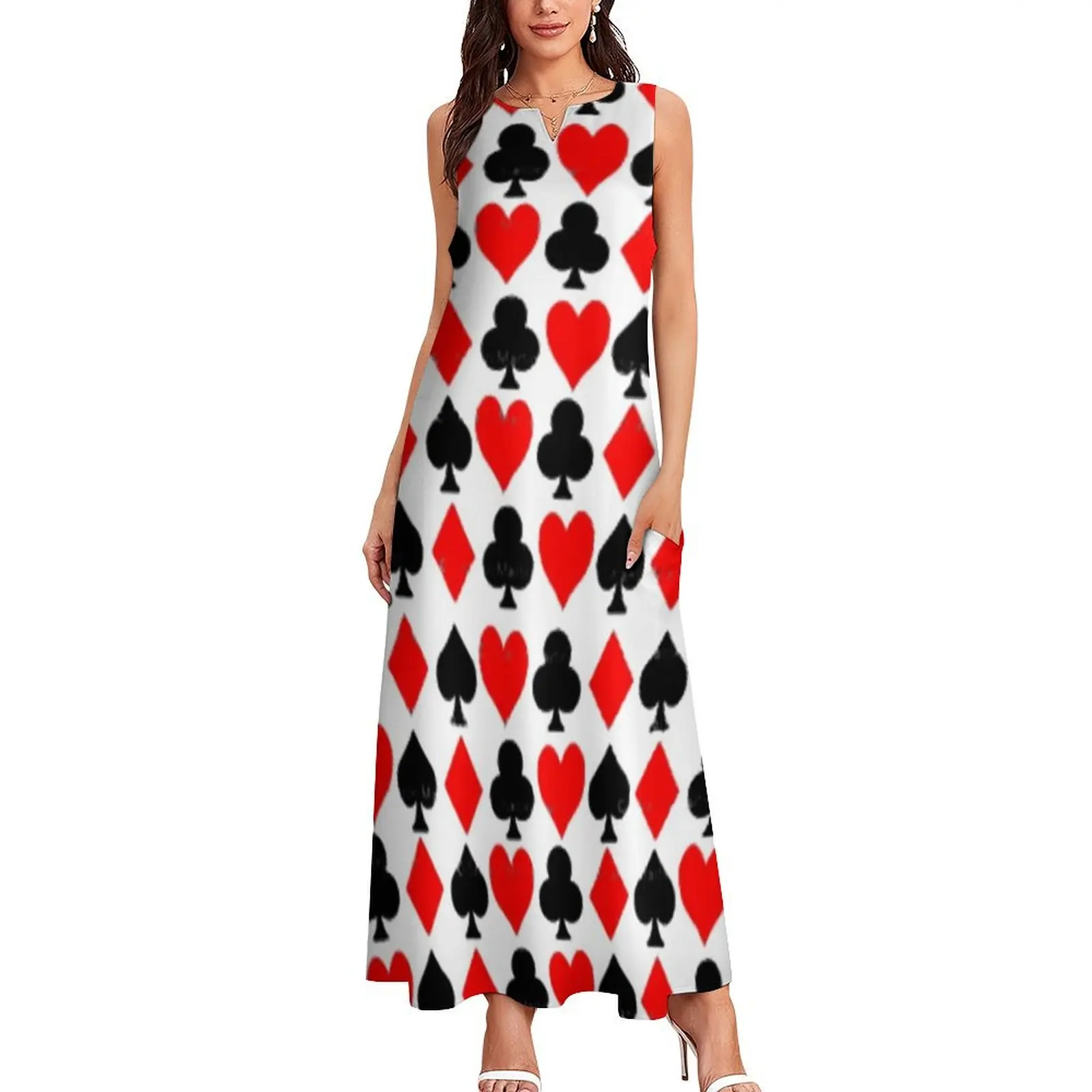 CASINO SUITES PATTERN ART Long Dress dress women elegant luxury summer dresses womens 2025 Dress