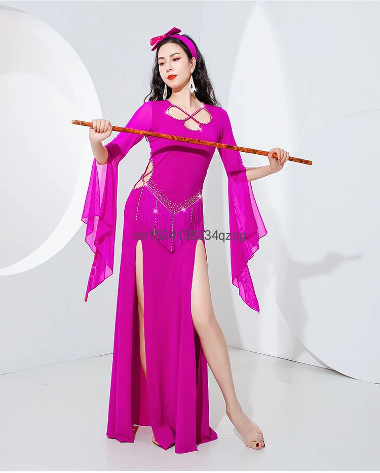 Nuevo vestido de actuación profesional de danza del vientre danza oriental Irak bata de diamante caliente vestido de actuación vestido de danza del vientre