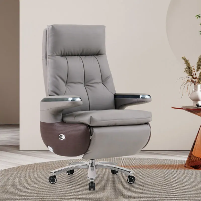 Sedia da ufficio comoda e resistente per sedersi, il capo può sdraiarsi, la sedia del computer