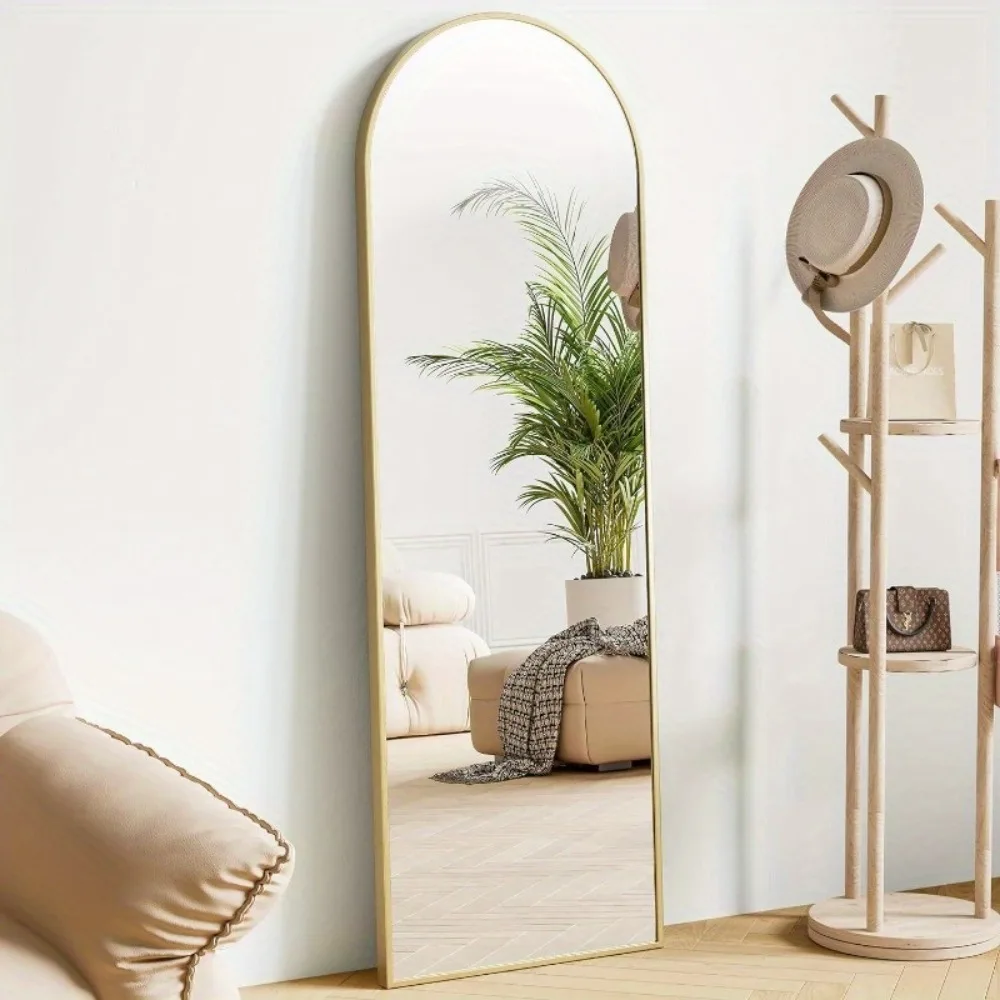 

59 Gold Full-length Mirror Floor Mirror Wall Bedroom Mirror Stand Alloy Frame