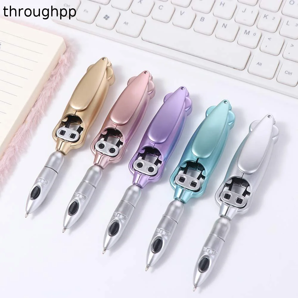 ABS Students Robotic Pen Multifunction Squid Appearance Robotic Ballpoint Transformation Push Type Foldable Writing Pen