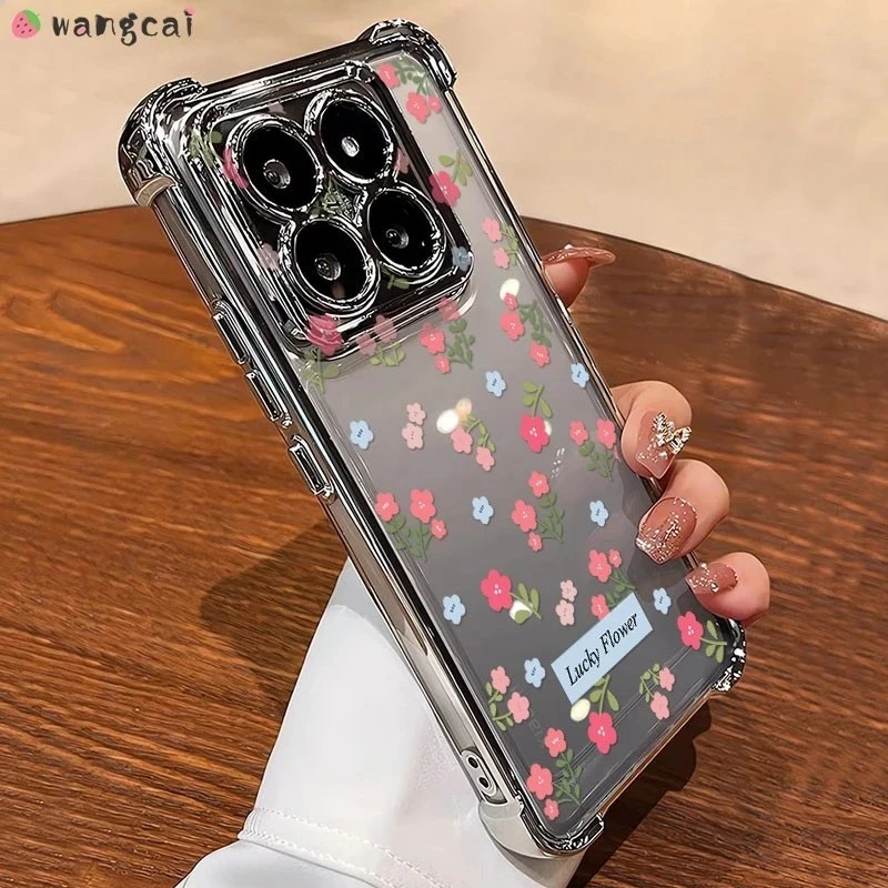 ل ممن لهم رينو 14 13F 13 12 12F 11 11F 10 9 برو 8T 8Z 8 لايت برو زائد 5G 4G جراب هاتف لطيف تصفيح زهرة واضح لينة غطاء