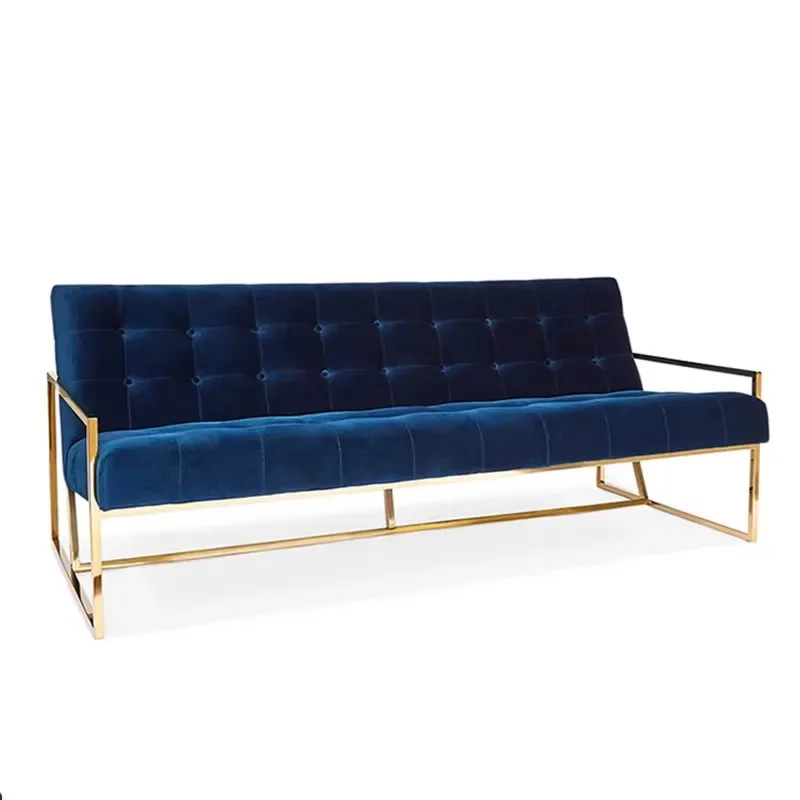 High performance fabric stainless steel frame sofa