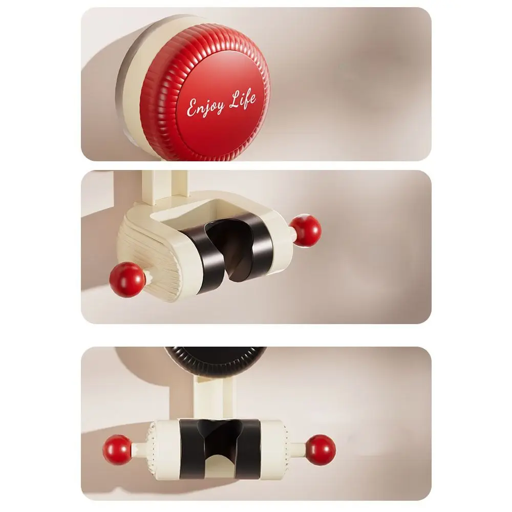 Suction Cup Shower Head Holder Bracket Adjustable 360° Shower Rack Without Drilling Wall Mounted Shower Support Stand