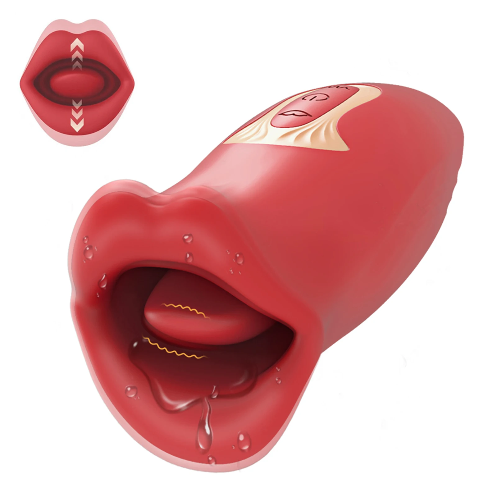 10 Modes Tongue Vibrator Oral Sucking Stimulator for Women Soft Silicone Nipple Clit G-Spot Massage Toy Waterproof Adult Toys