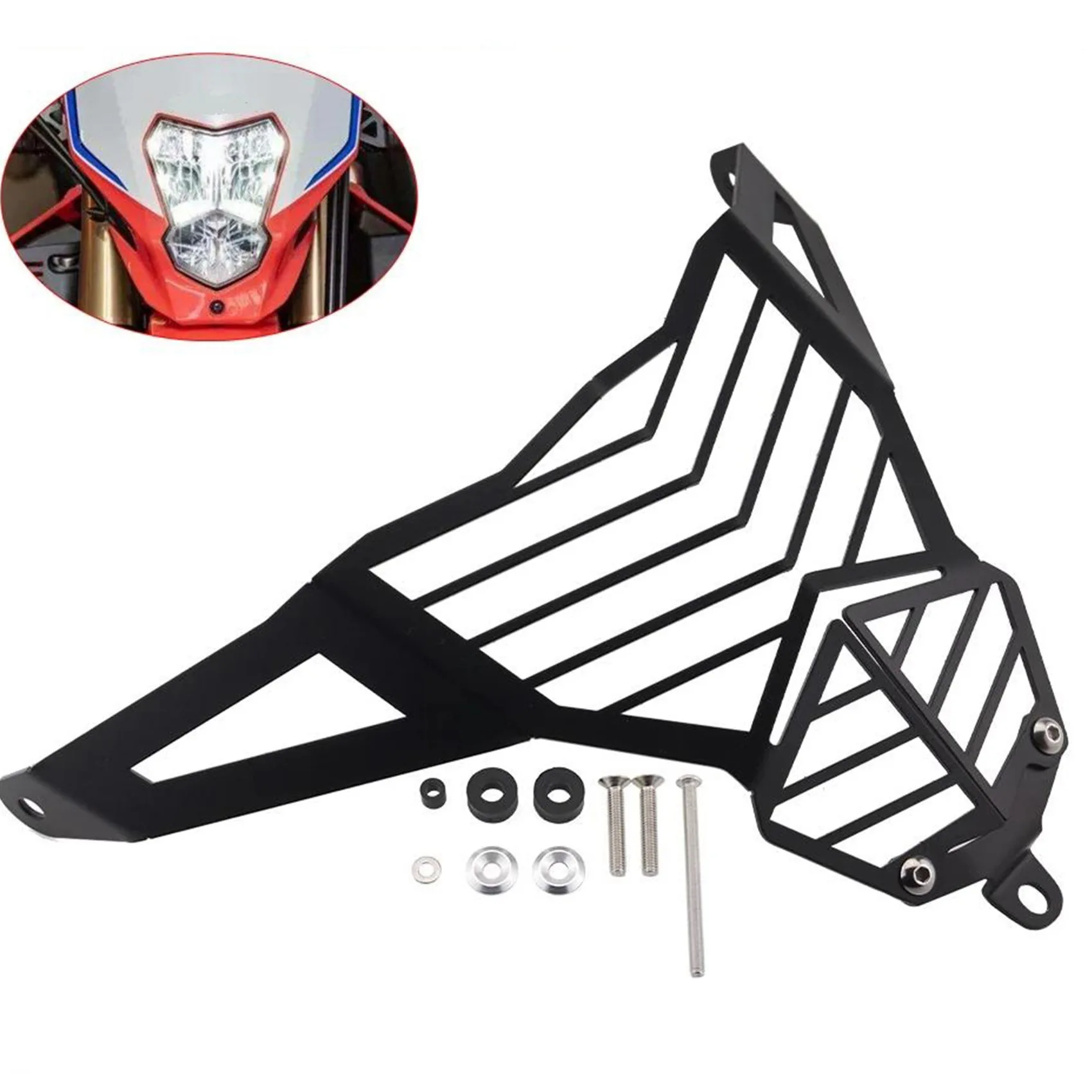 Motorcycle Headlight Grille Protector Guard Lense Cover for Honda CRF300L CRF250L (Japan Version) 2021-2022