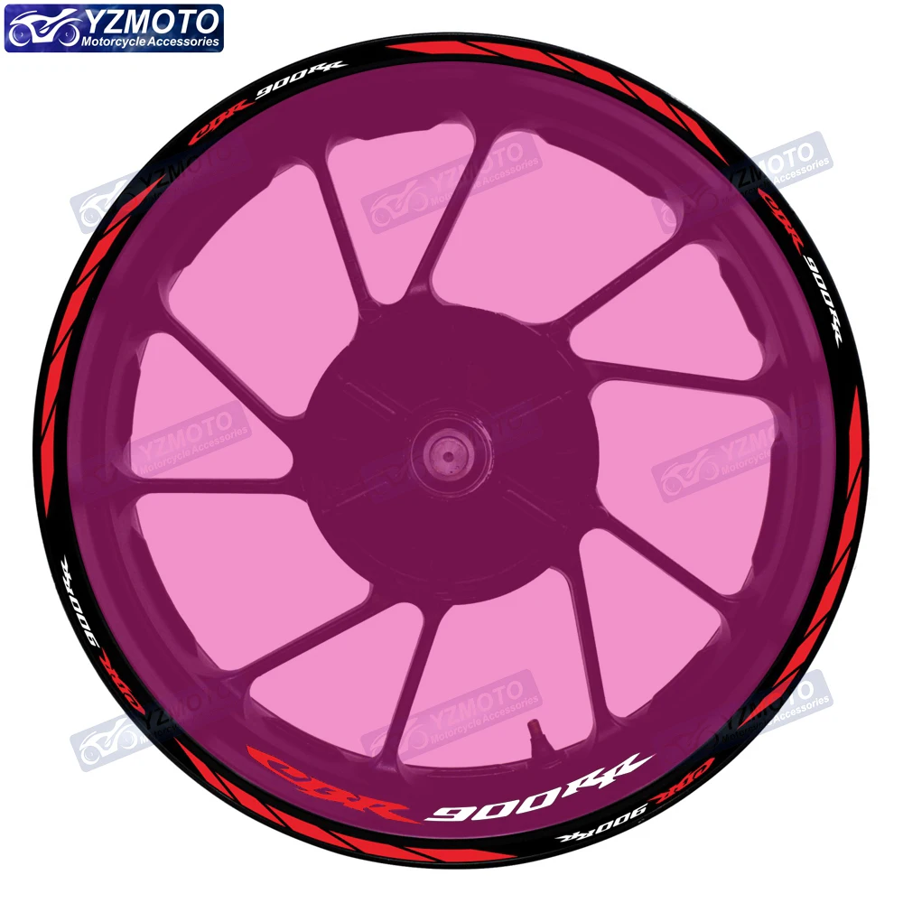 

For Honda CBR900RR CBR 900RR Motorcycle Racing 17 Inch Front And Rear Wheel Hub Sticker Decal Waterproof Reflective Rim Stickers