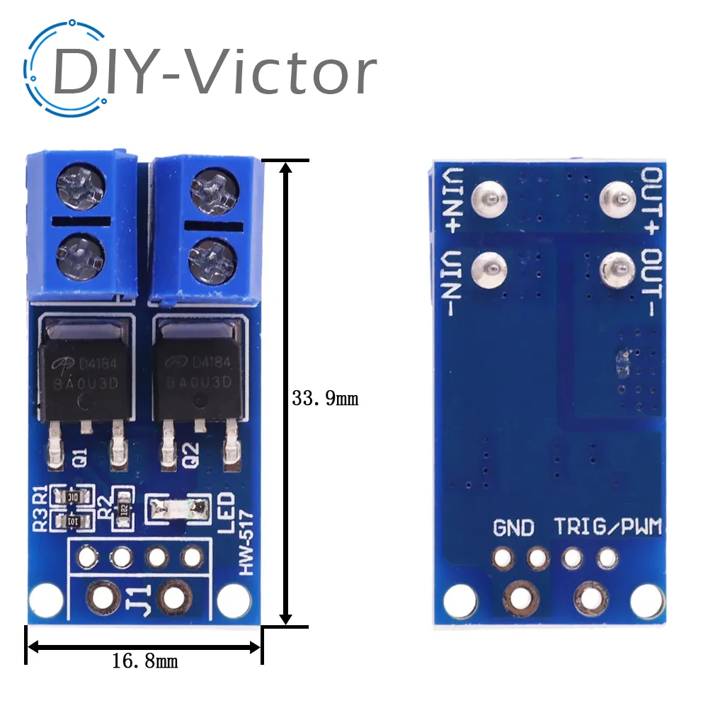 5pcs 15A 400W MOS FET Trigger Switch Drive Module PWM Regulator Control Panel for arduino