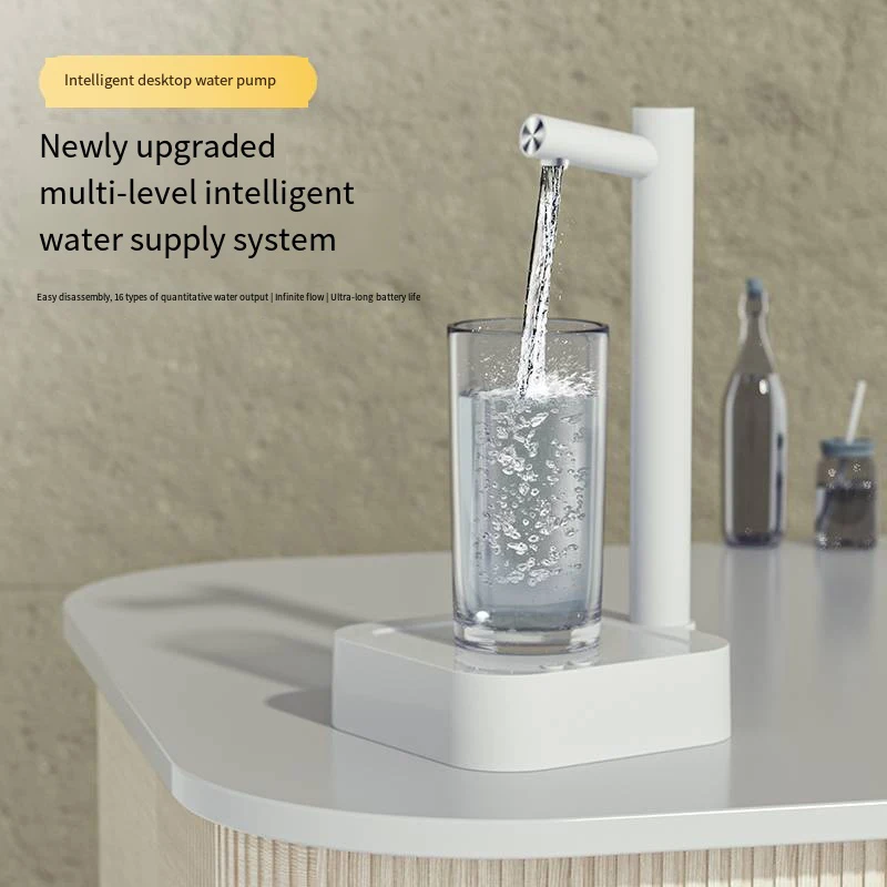Water Gallon Pump Portable Electric Water Dispenser for Household Camping Smart Automatic Drinking Water Bottle Gallon Pump