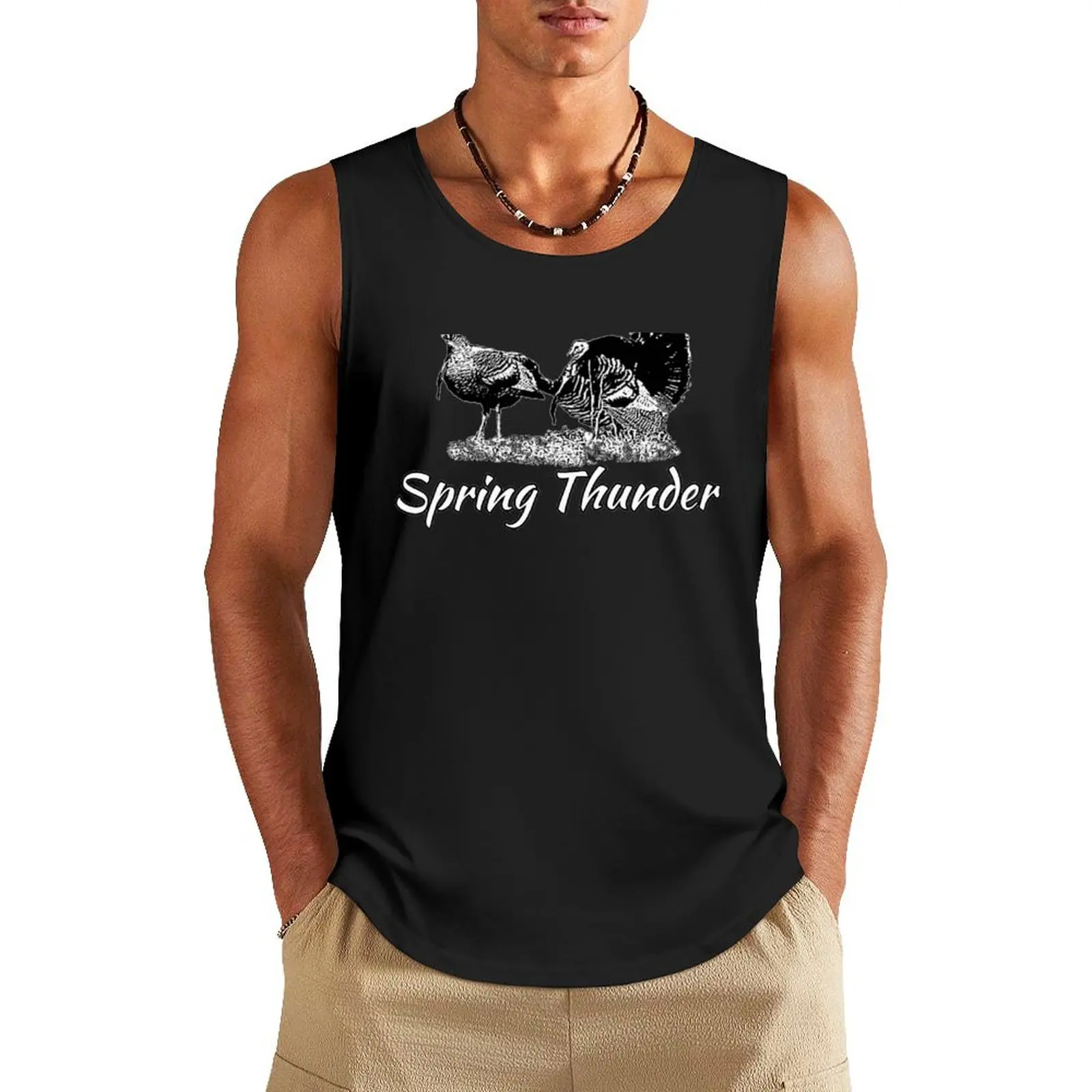 

Spring Thunder Tank Top gym men Man gym clothes mens clothing