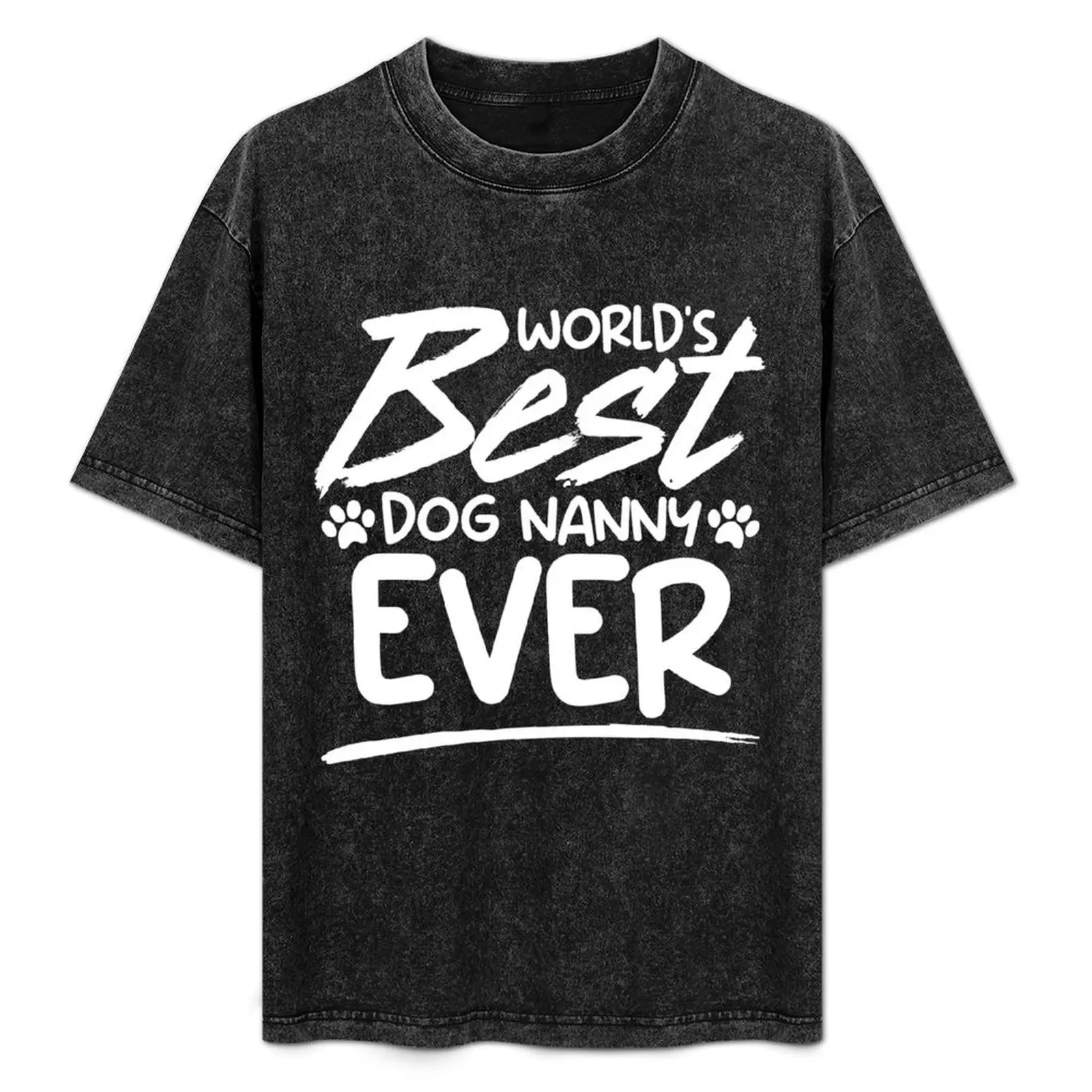 

World's Best Funny Animal Sitting Humor For A Pet Dog Nanny T-Shirt sublime summer clothes blue lock Men's clothing
