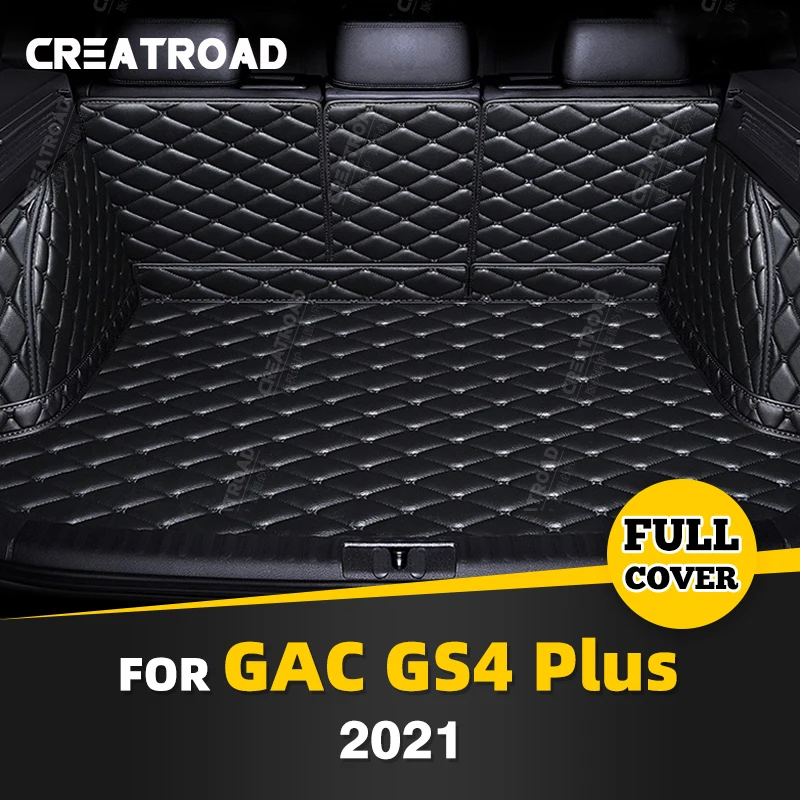 

Auto Full Coverage Trunk Mat For GAC Trumpchi GS4 Plus 2021 Car Boot Cover Pad Cargo Liner Interior Protector Accessories