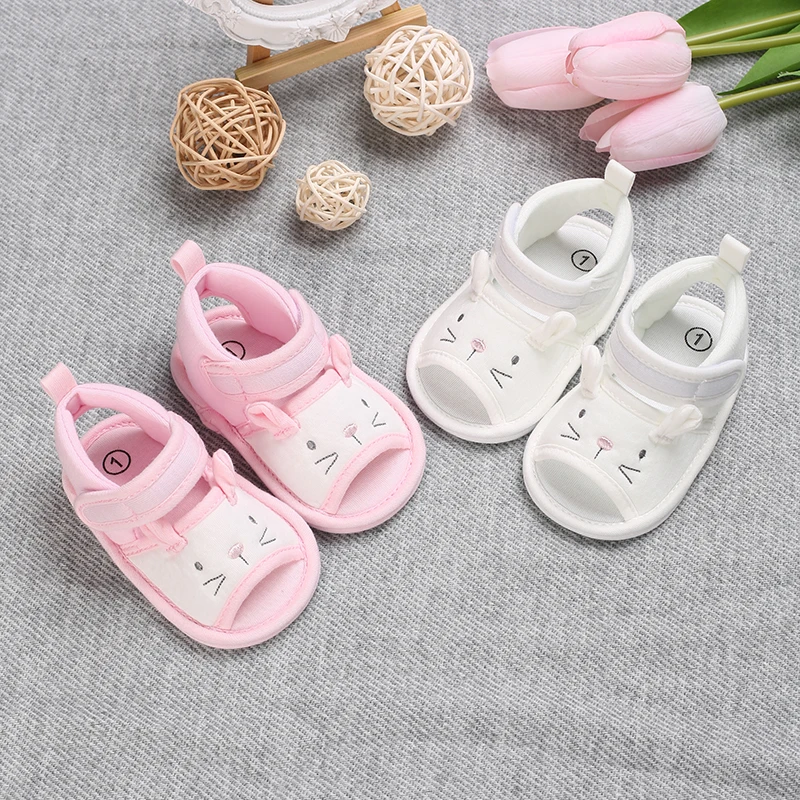 

Newborn Toddler Shoes Baby Soft Soled Sandals Lace Soft Soled Shoes Beach Shoes Slippers Non Slip Sandals 0-12M First Walkers