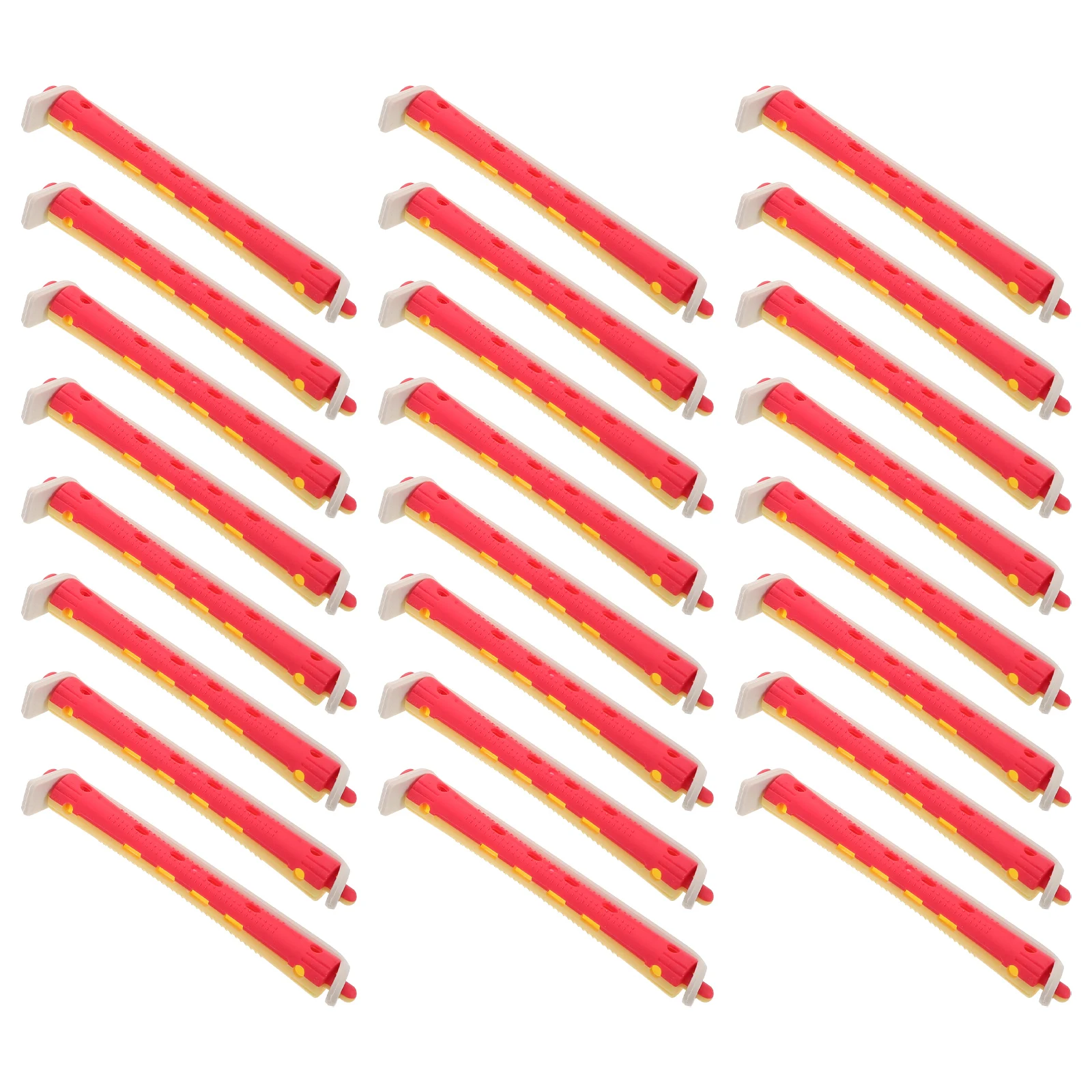 

24pcs Curling Tool Small Rods Heatless Curls Hair Perm Natural Overnight Rollers Plastic Hairrollers Long Short Hairstyles