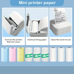 Mini Printer Thermal Paper Label Sticker Colorful Adhesive Self-adhesive Paper For Wireless Bluetooth Photo Inkless Printer 57mm