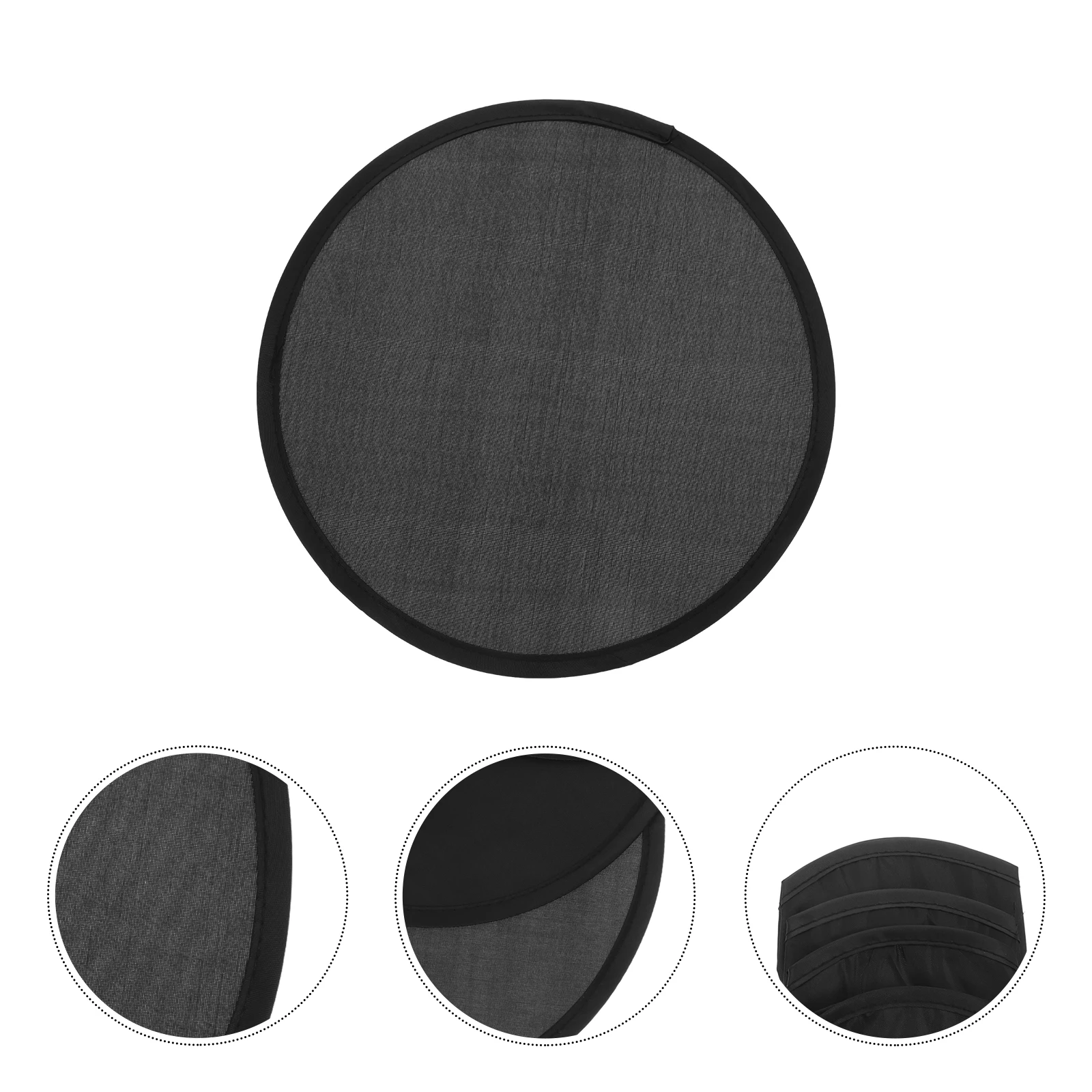 

5pcs Foldable Round Hand Held For Wedding Dance Party Retro Hand Fan Fabric Lightweight Folding Fans Japanese Style Circular