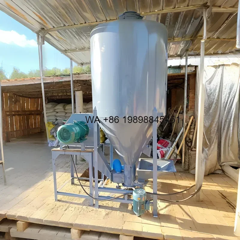 Wmwmnu High Quality Feed Crushing and Mixing All in One Universal for Chickens Ducks Fish and Pigs Direct From