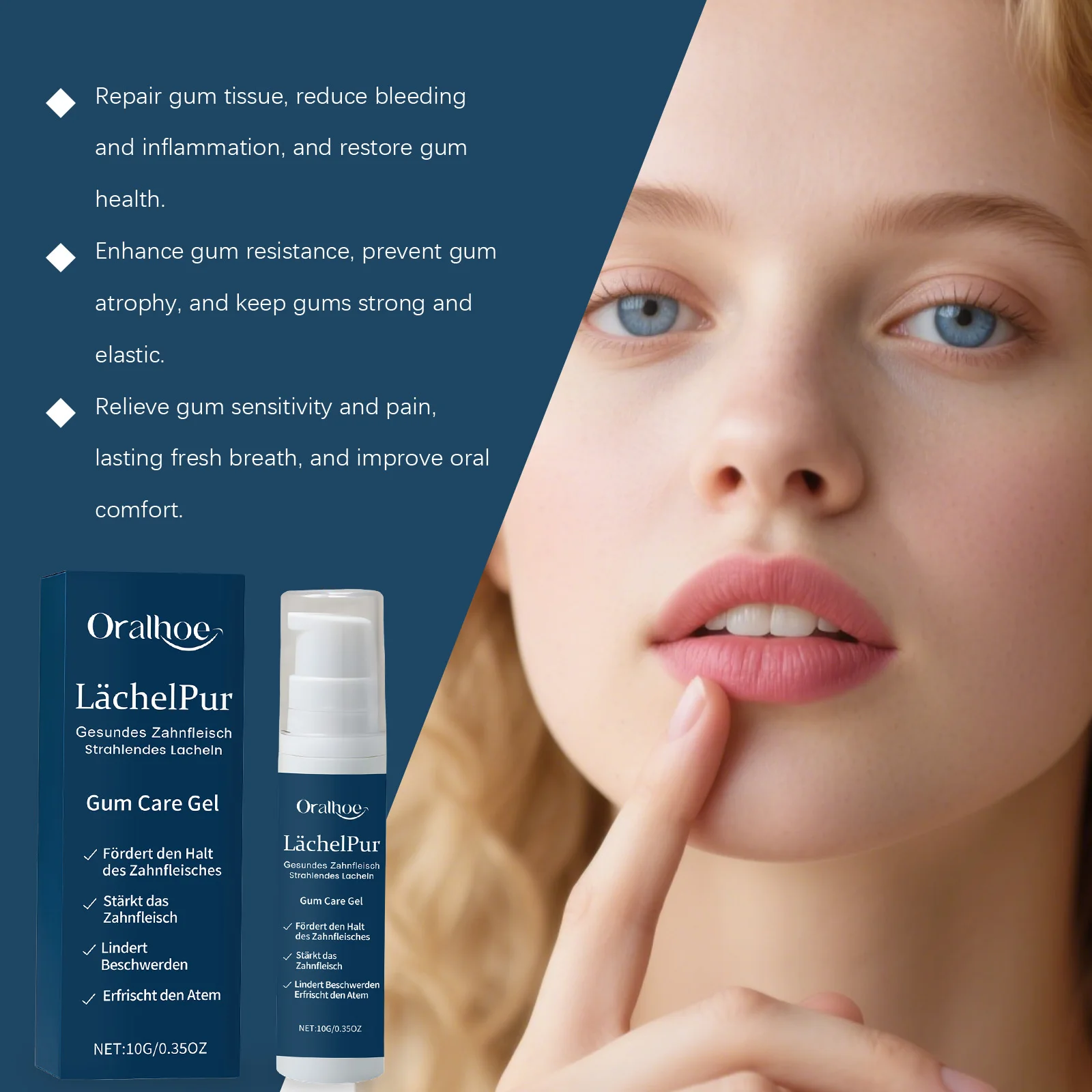 جل إصلاح اللثة للأسنان يخفف من قرحة اللثة والحساسية والتنظيف العميق والجير بنكهة النعناع الطازج والعناية بالفم واللثة جل العلاج الفوري #6