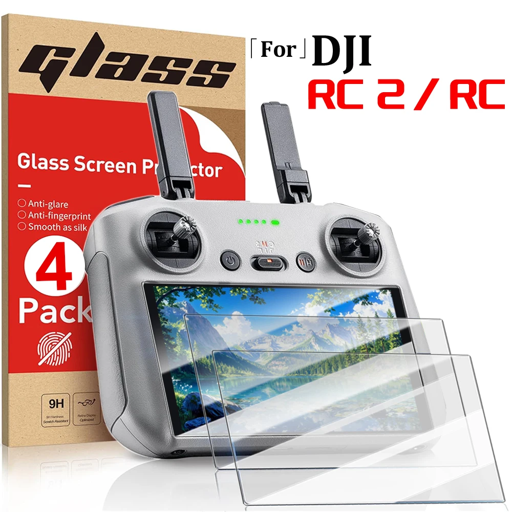 For DJI Mini 4 Pro RC 2/RC Remote Control Tempered Glass Screen Protector for DJI Mini4 Pro RC2 RC Anti-scratch Film Accessories