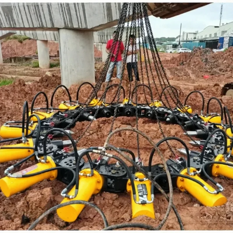 Hydraulic Round Square Type Pile Breaking Machine Concrete Foundation Pile Demolition Machine Durable Hydraulic Pile Breaker