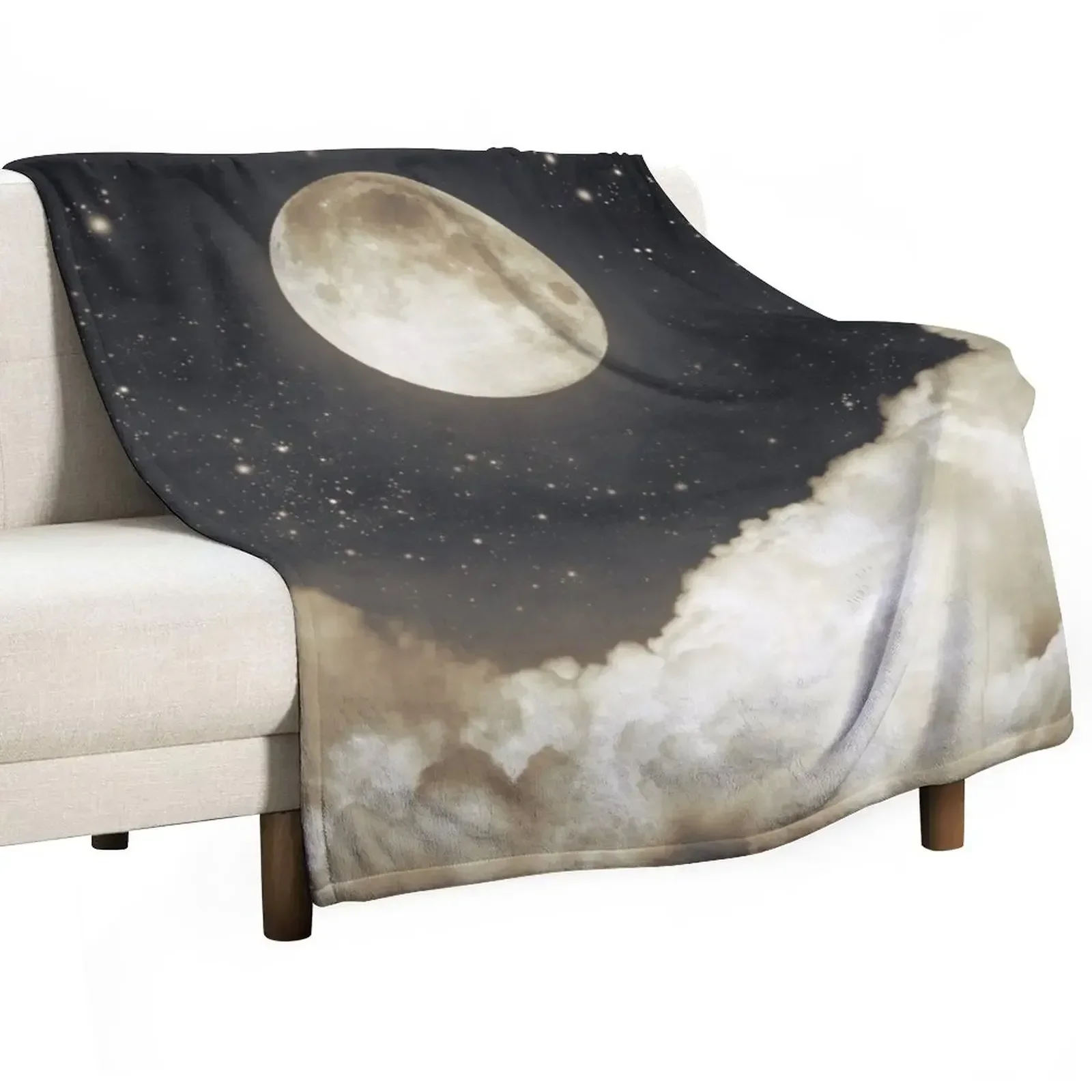 

Touch of the moon I Throw Blanket Decorative Sofas cosplay anime Designers Flannel Fabric Blankets