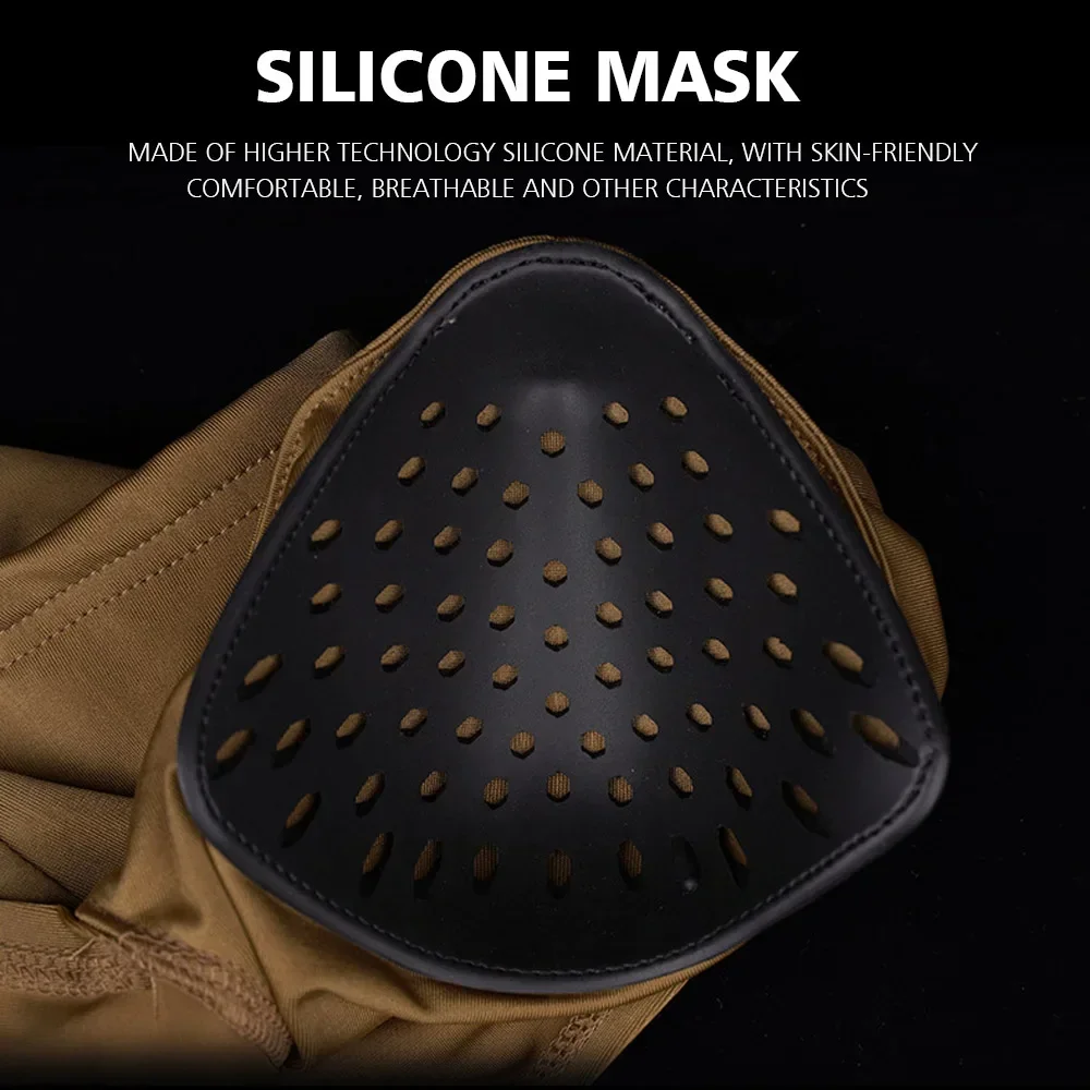 Balaclava táctica siliconaUV verde camo airsoft outdoor - imagen 4