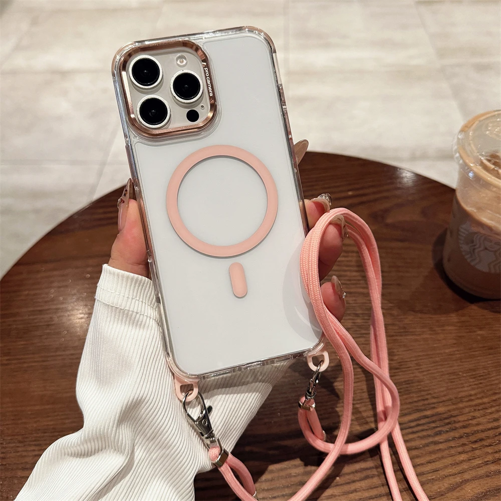 Transparente magnetische Umhängekette für Magsafe-Hülle für iPhone 18 17 15 11 12 13 14 16 Pro Max Plus Anti-Verlust-Hülle – Detail 12