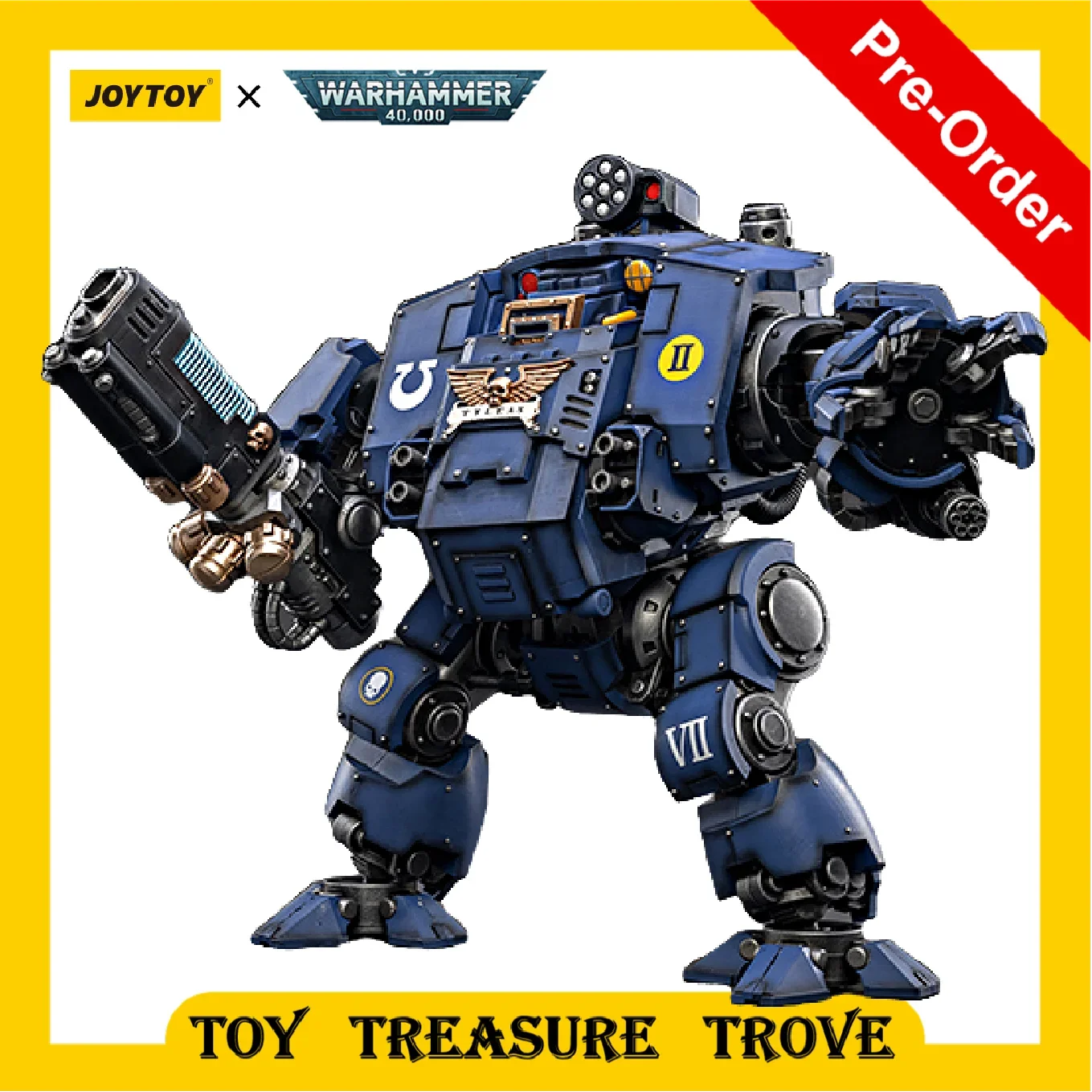 

[PRE ORDER] JOYTOY Warhammer 40k 1/18 Action Figure UItramarines Redemptor Dreadnought Tyleas Mecha