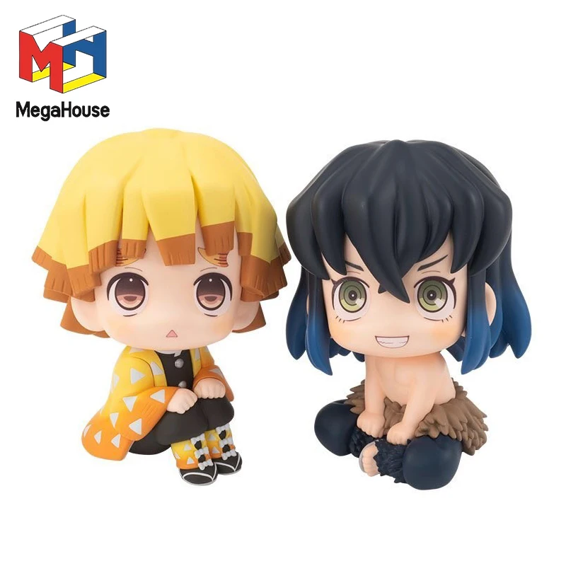 

Demon Slayer Kimetsu no Yaiba Original Mega House Look Up Agatsuma Zenitsu Hashibira Inosuke Anime Figure Collectible Model Gift
