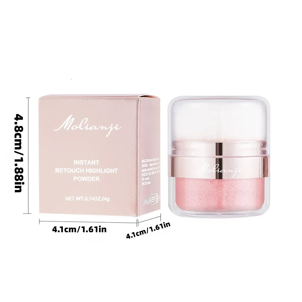 بريق الجنية تسليط الضوء على بات مسحوق العروس الزفاف تسليط الضوء على مسحوق الجسم بريق لخلق ماكياج البريق، للهدايا والحفلات #5