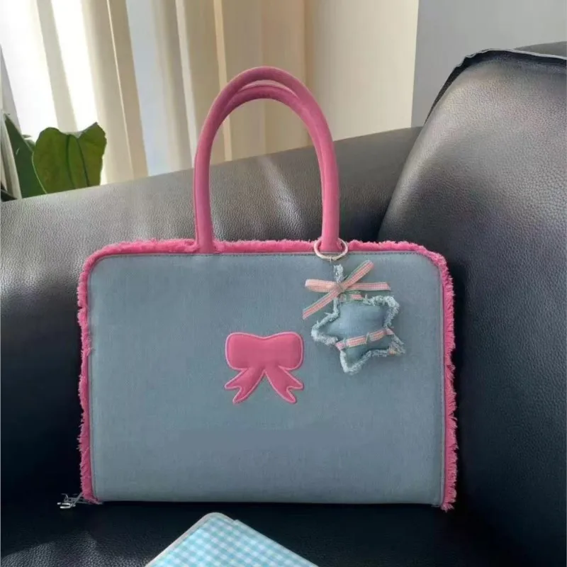 الحلو لطيف القوس حقيبة لابتوب اللوحي ماك بوك اير برو 13.3 14 16 بوصة حقيبة لابتوب ماك بوك ملحق طوي تخزين حقيبة كمبيوتر محمول #1