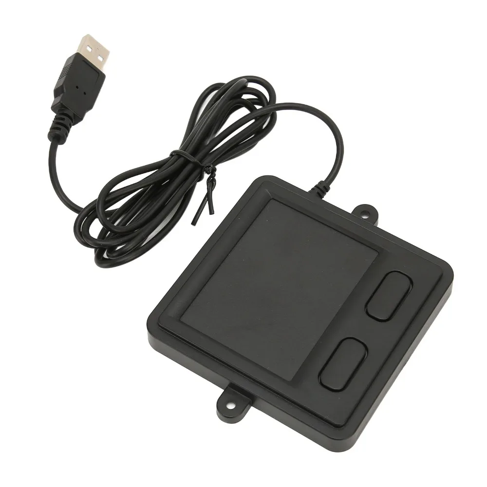 Portable 2 Button Wired USB Touchpad Plug and Play Black Portable Trackpad Multifunctional Touchpad Desktop Laptop Computer