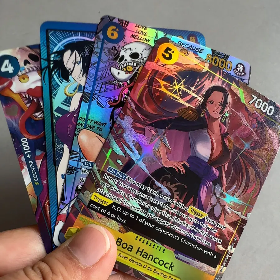 One Piece TCG Boa Hancock Proxy Card Warlord Kuja Pirates Alternate Art Parallel Foil Full Art OP01/OP07/PRB02