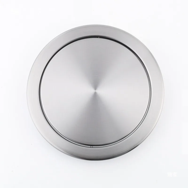 

Flip cover embedded kitchen countertop cover hidden trash can rocking embedded concealed bathroom cover rocking square