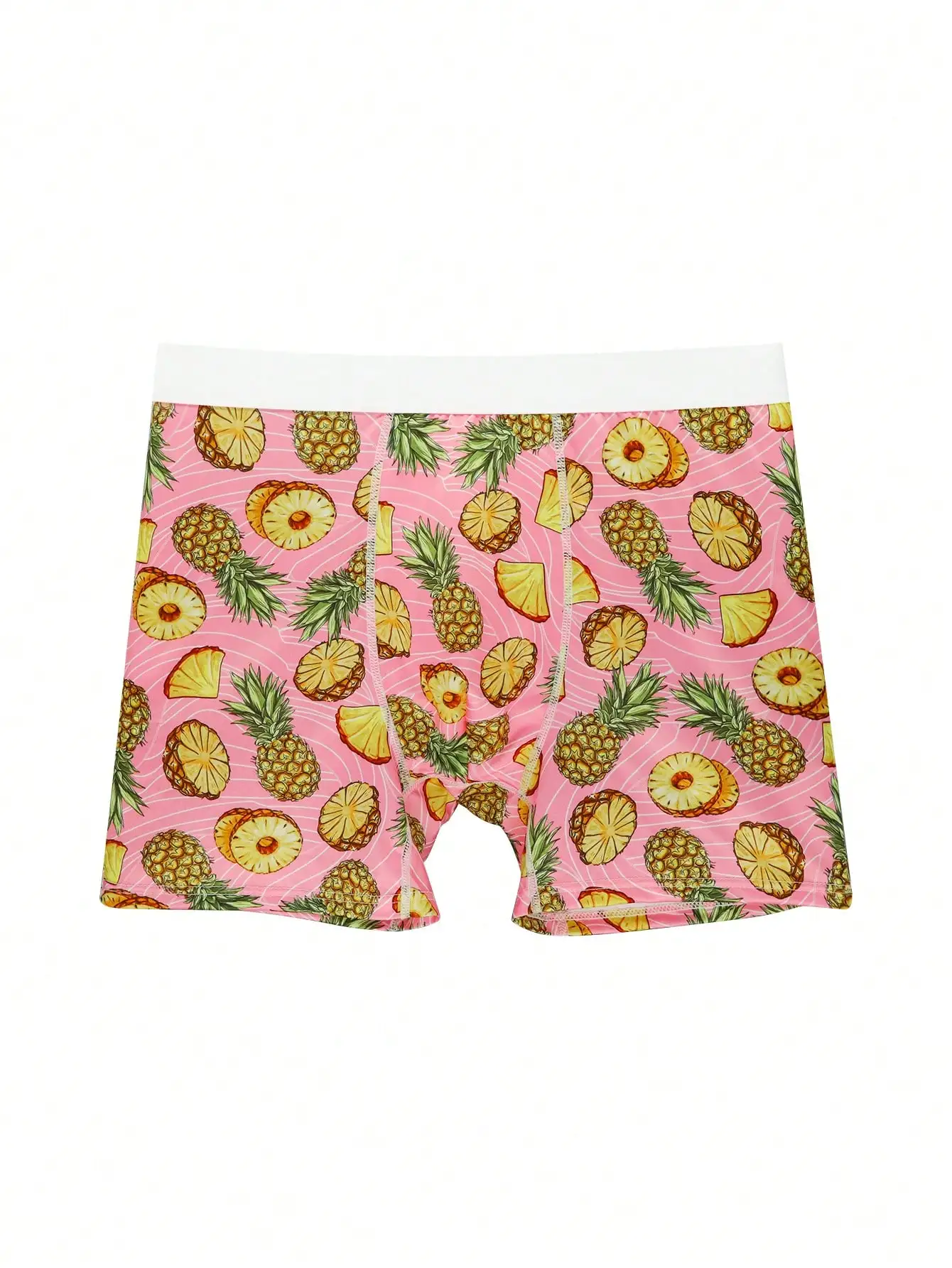 

2025 Summer New Men's Shorts Fashion Pineapple Print Shorts Hawaiian Swimming and Surfing Shorts Men's Quick-Drying Beach Shorts