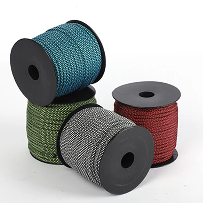 550 Pfund Paracord-Rolle, 160 Fuß, 4 mm, 7 Innenstränge, Fallschirmschnur, 100 % Nylon, Mil-Spec Typ III, Paracord, verwendet von Military – Detail 1