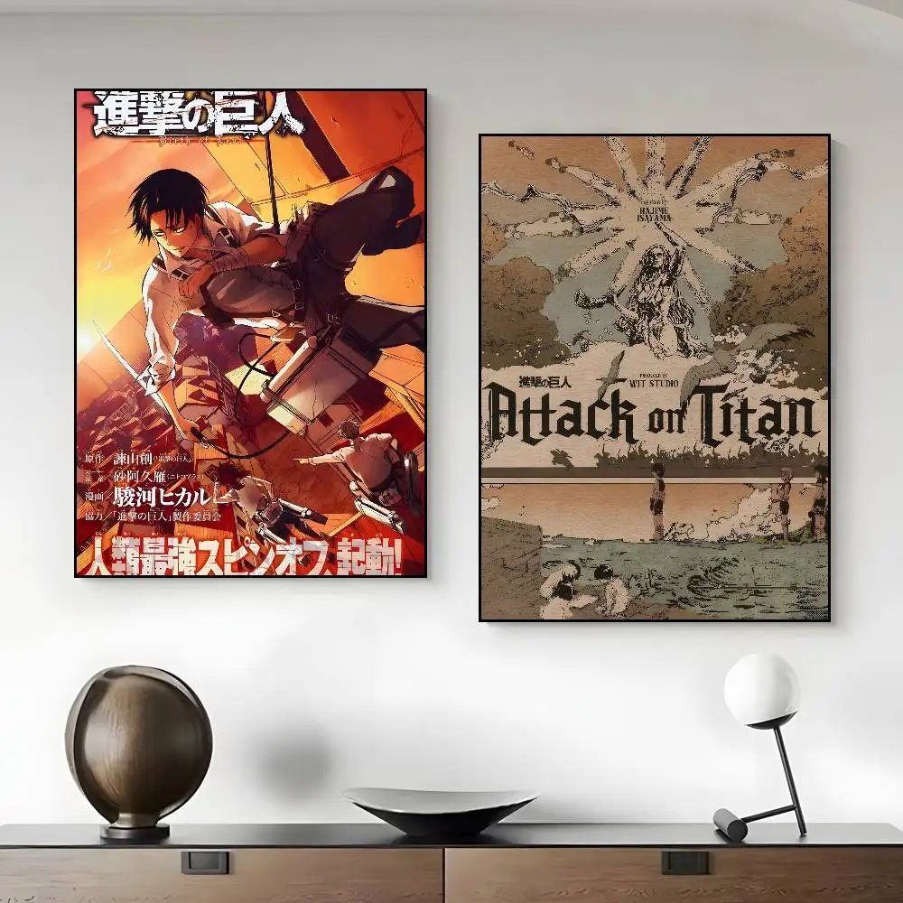 POP A-Attack On Titan Classic Vintage Poster Art HD Canvas