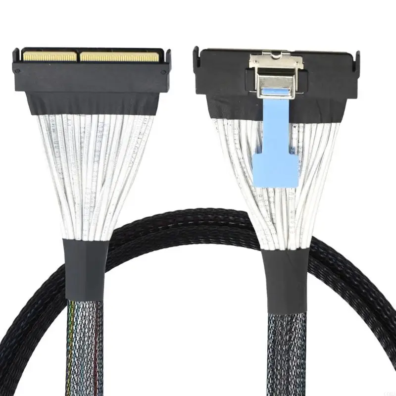 CORA 124Pin Cable PCIe 5.0 Flat Flexible Male to Male Wire 16 Channel Extender Cable For Servers Data Center Interconnection