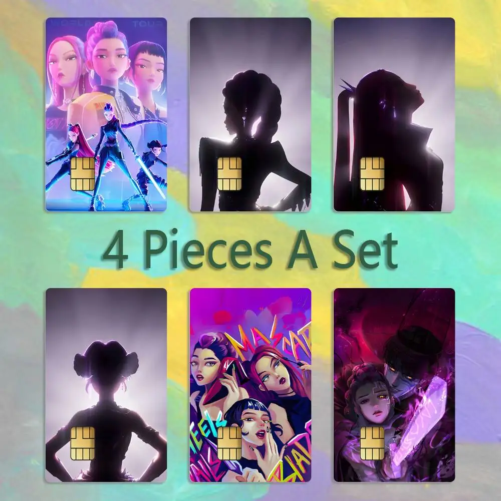 

Kpop D-Demon H-Hunters Card Stickers Credit Visa Debit Bank Charge Card Bus Metro Waterproof Sticker Decal Decoration