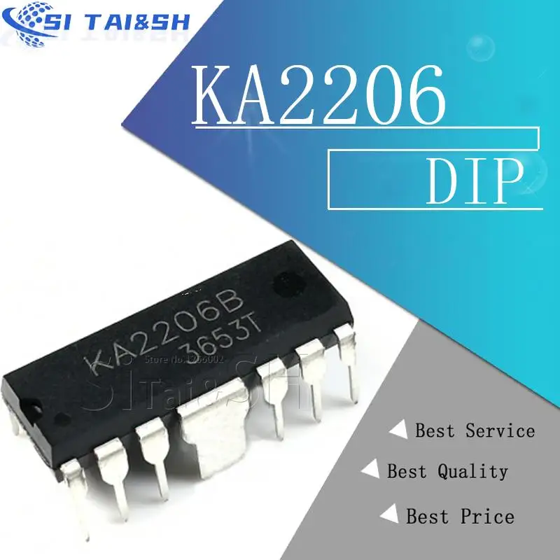 10PCS KA2206 DIP12 KA2206B DIP new and original IC