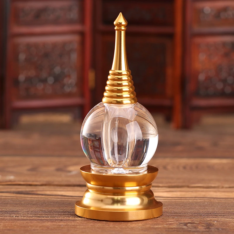Special Offer Buddhism Supplies Luxury Tibet Quintar Stupas Temple Exquisite Electroplating Furnishing Dagoba Temple Home Decor