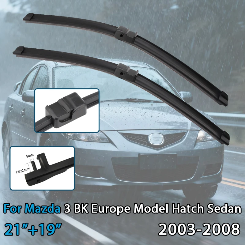 

Щетка стеклоочистителя автомобиля для Mazda 3 B (K L M N P) 2003-2025, резиновая заправка для лобового стекла, стеклоочиститель, автоаксессуары