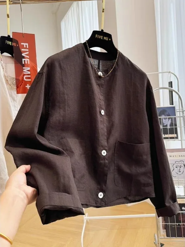 

Повседневная свободная куртка-жакет женская, тонкая, однотонная, для весны и осени, удобная, универсальная, модная