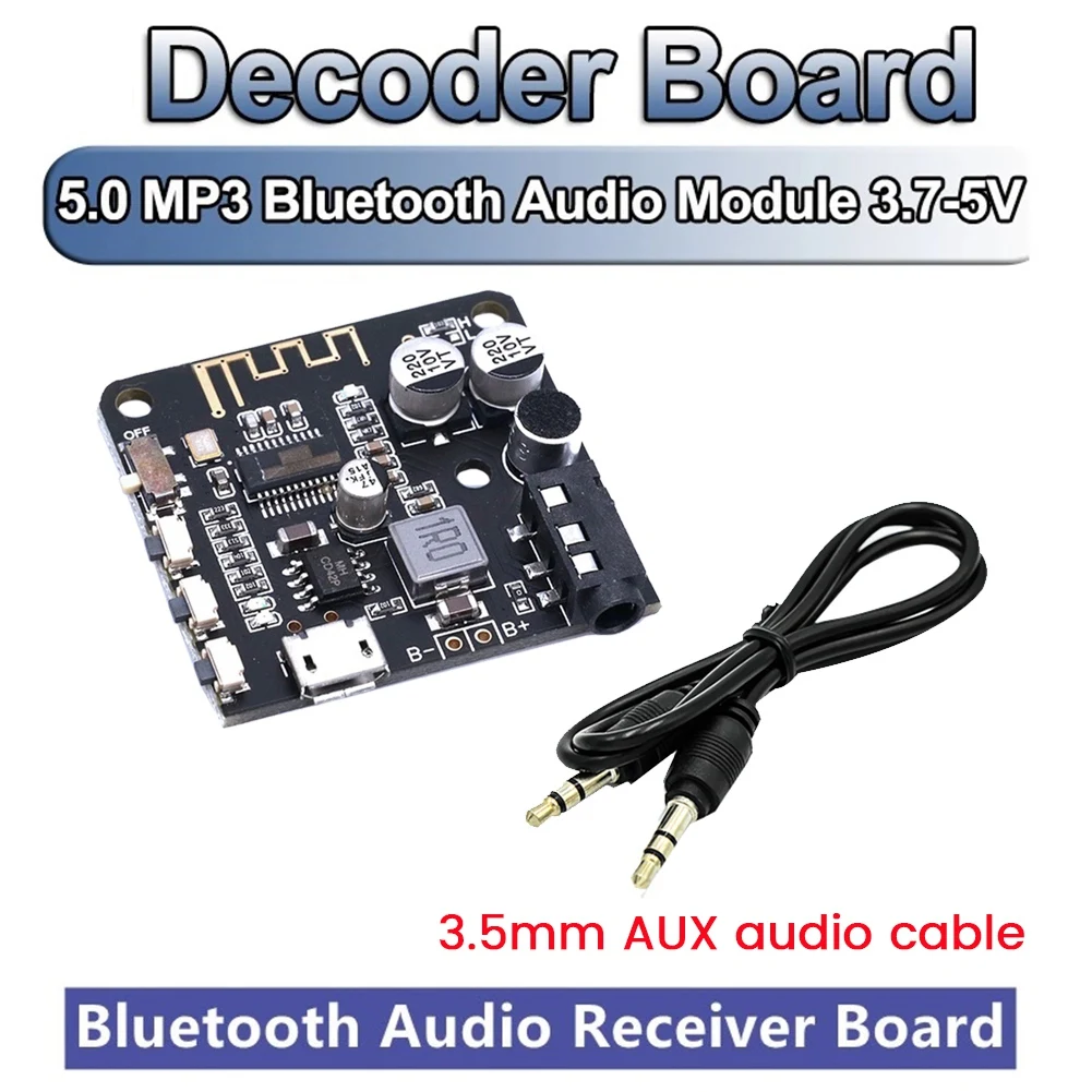 B16C-BT5.0 Audio Pro Receiver With AUX Audio Cable MP3 Bluetooth Decoder Lossless Car Speaker Audio Amplifier Board Module