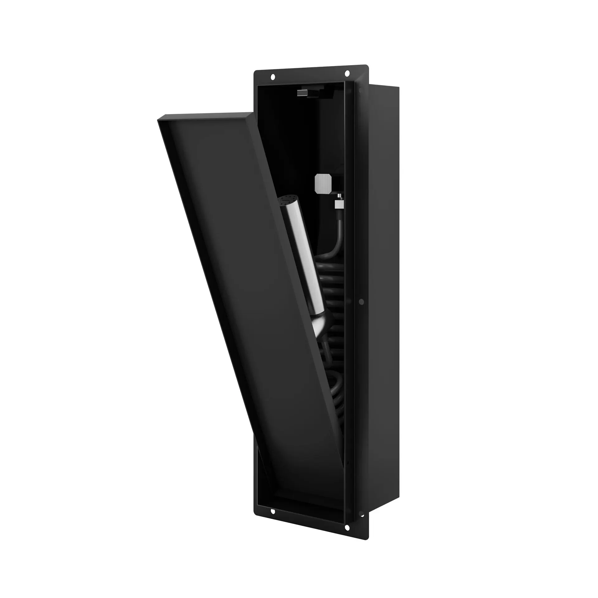 Embedded hidden toilet flush spray niche 304 stainless steel wall tissue box niche