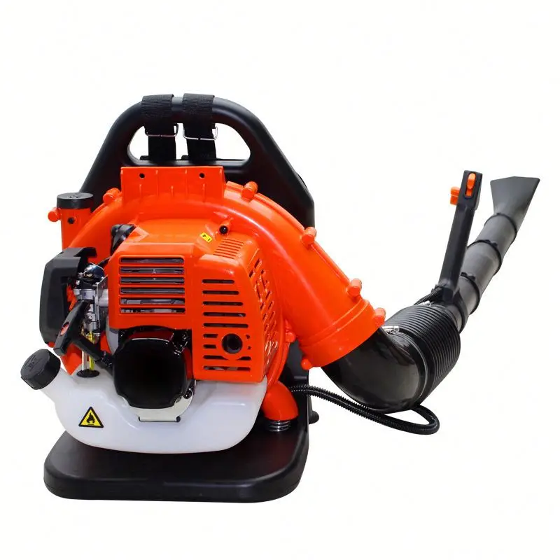 Industrial Gas Powered Backpack Leaf Blower with 76cc Engine and Aluminum Blade High Pressure Commercial Grade Equipment