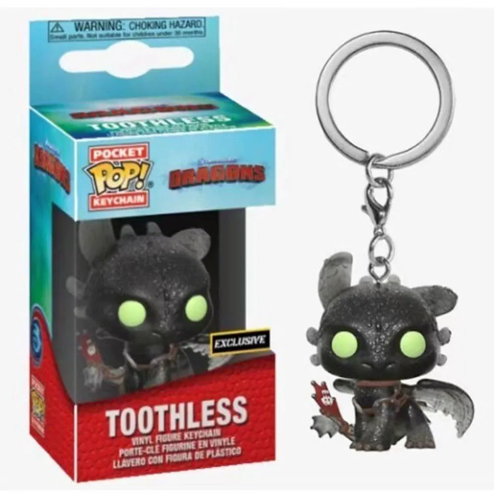 Pocket Keychain How To TOOTHLESS Train PVC Your Dragon Car Pendant Vinyl Figure Collection Model Toys Adult&kids Gifts