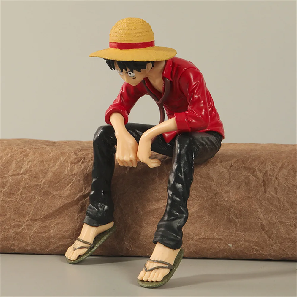 13Cm Anime Een Stuk Monkey D. Luffy Strohoed Pvc Action Figure Collectible Pop Beeldje Model Speelgoed Kinderen Geschenken